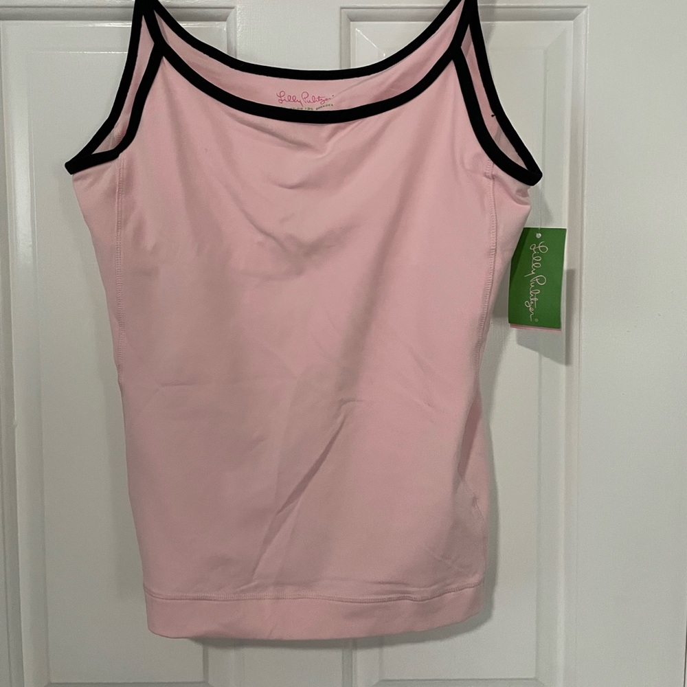 New with tags Lilly Pulitzer Lotus top in scallop pink color size XL